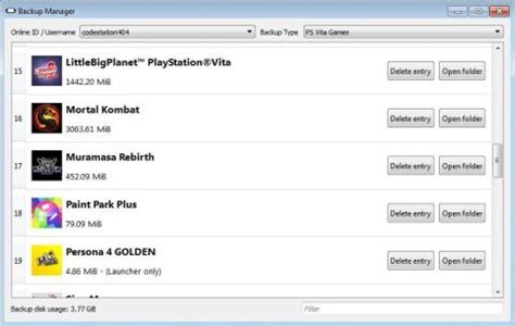 Content Manager Assistant – Playstation Vita utility downloads.